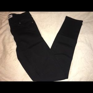 Black luxury material jeans